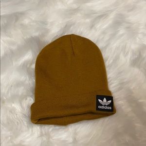 Adidas brown beanie hat
